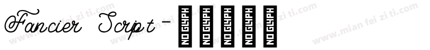 Fancier Script字体转换